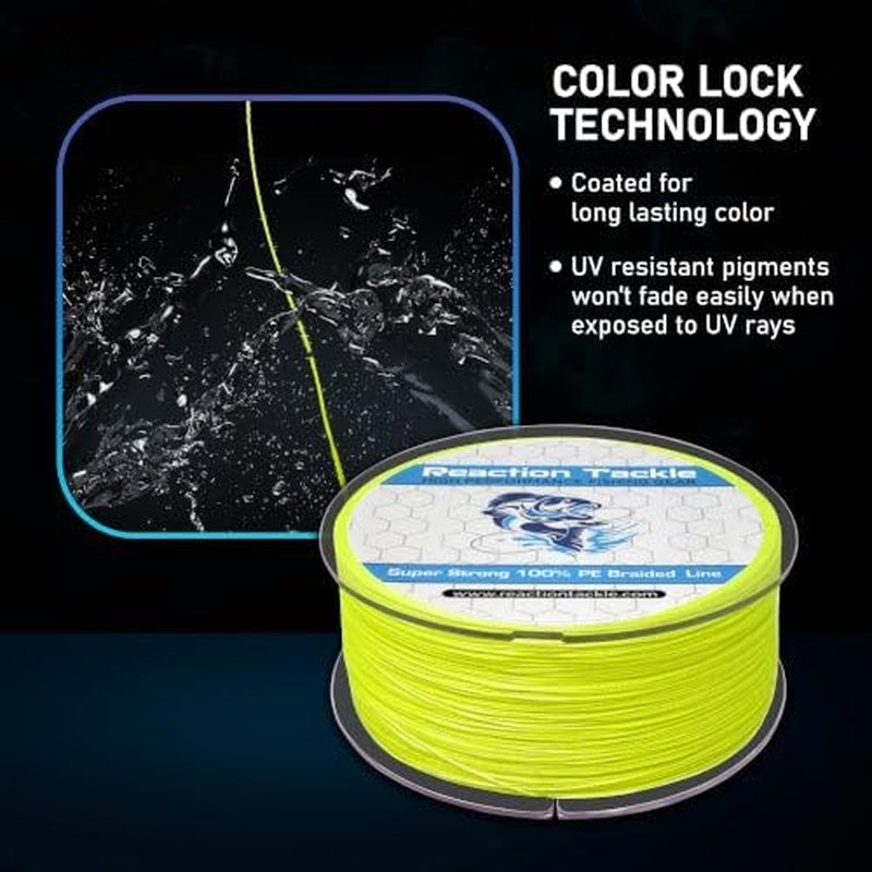 Braided Fishing Line - Pro Grade Performance for Saltwater & Freshwater | High Visibility Color Options