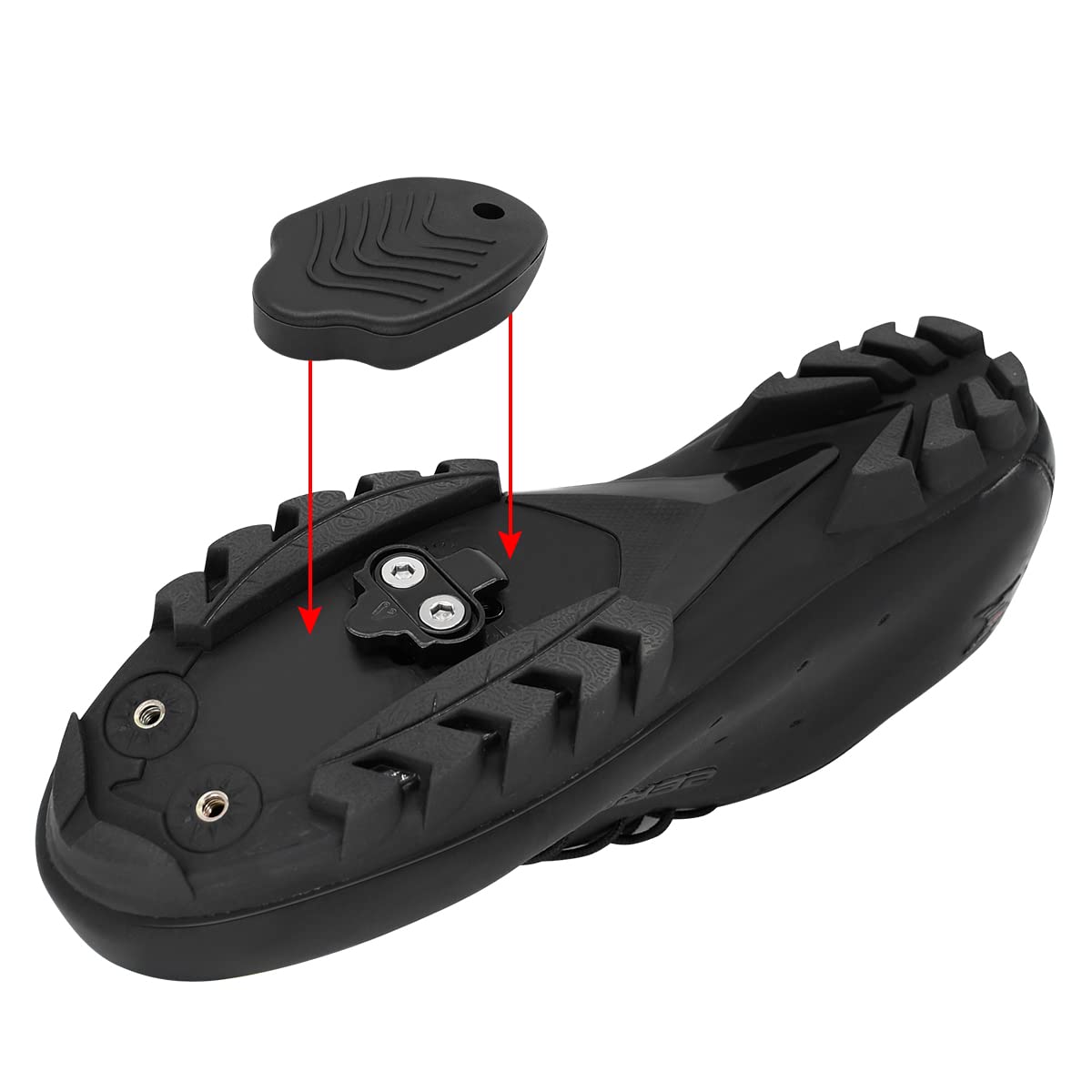 Thinvik Bike Cleat Cover for Shimano SPD Cleats Rubber Cleat Cover (only work for SM-SH51 system)