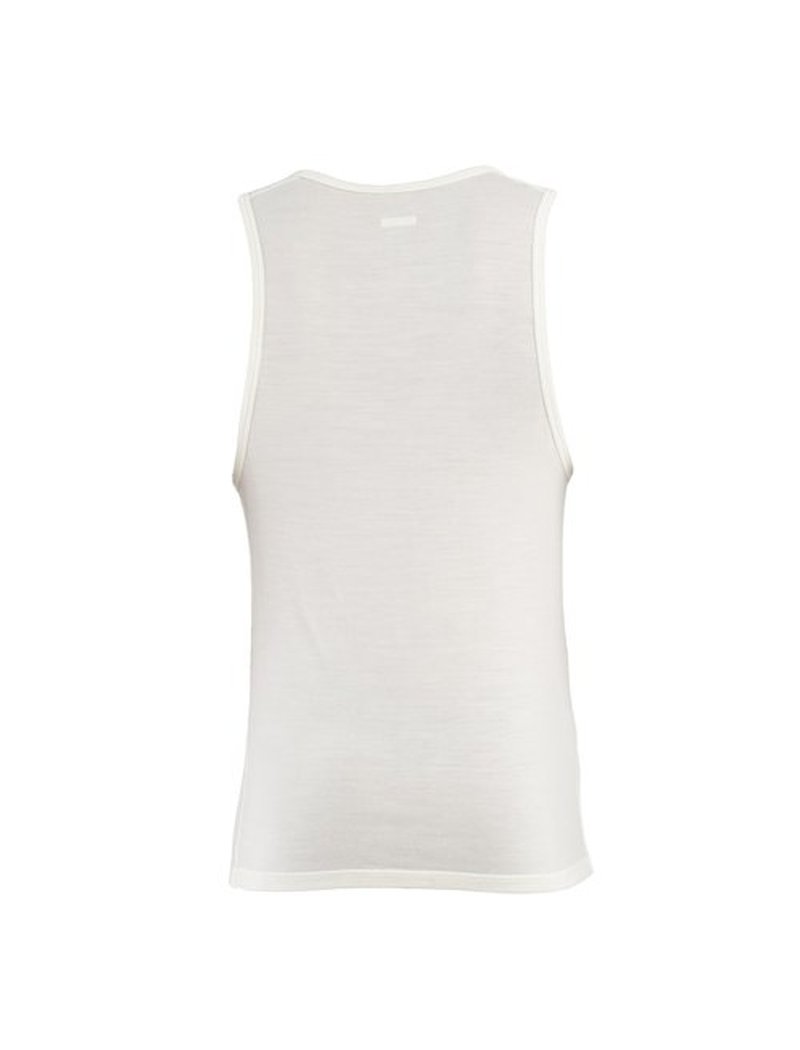 Icebreaker Men's Merino 150 Anatomica Tank, Breathable Wool Blend Sleeveless Shirt, Undyed, Large