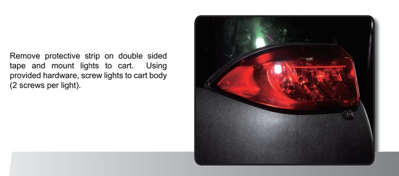 Dr.Acces Golf Cart LED Taillights for Club Car precedent Taillight tail light 2004-Up and Tempo 2018-Up Models