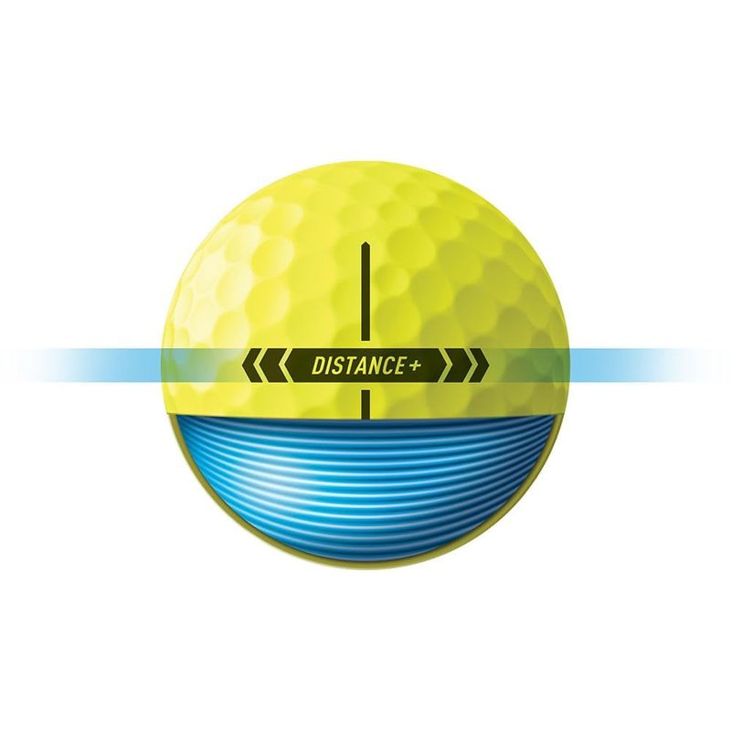 TaylorMade Golf 2025 Distance + Yellow One Dozen