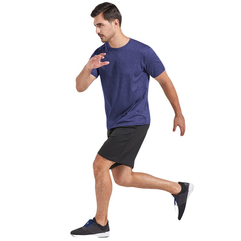 5 Pack Men's Dry Fit T Shirts Athletic Running Gym Workout Short Sleeve Tee Shirts for Men (US, Alpha, X-Large, Regular, Regular, Set 2)
