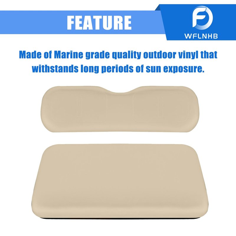 WFLNHB Golf Cart Front Seat Cover Set Replacement for EZGO TXT 1995-2013 Golf Carts
