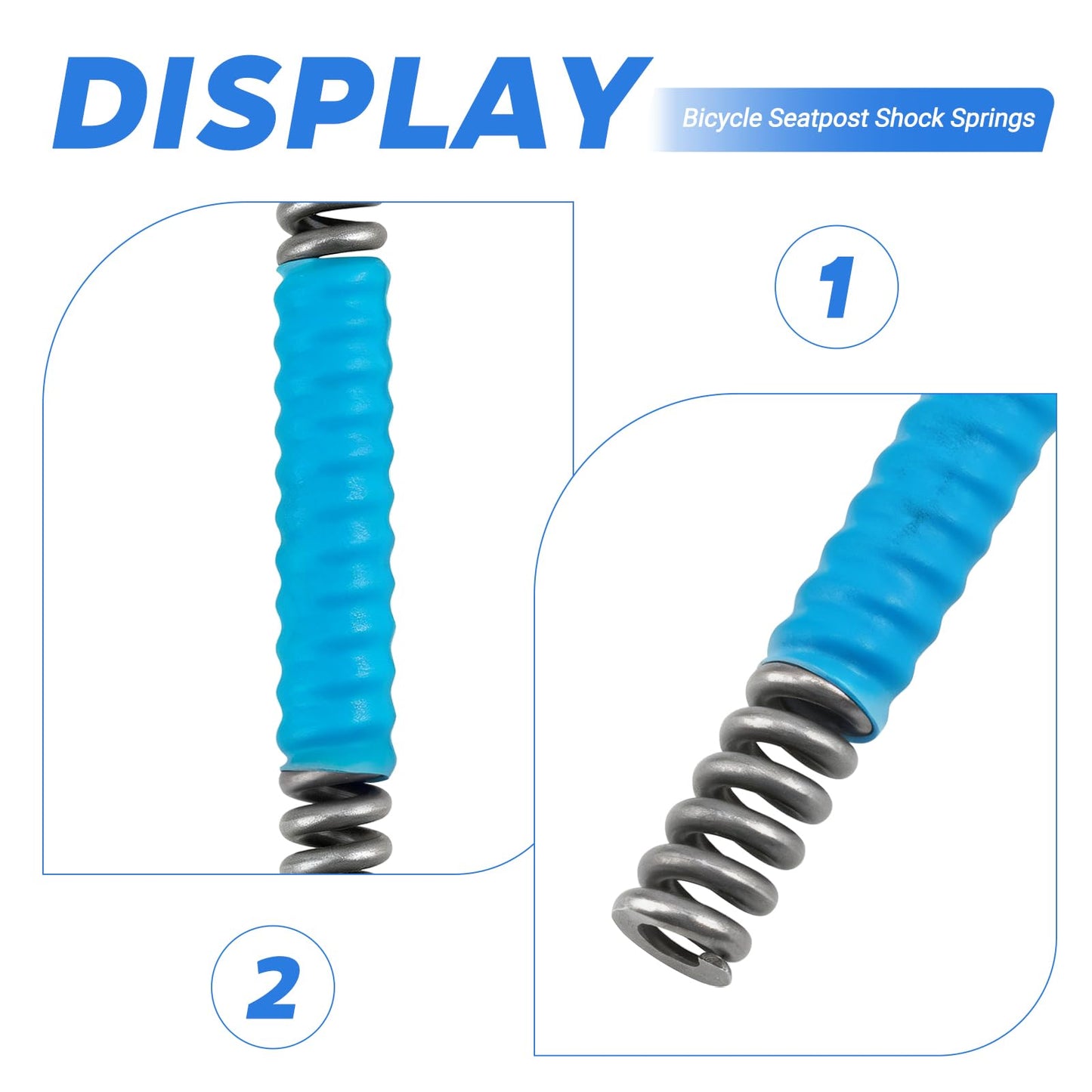 Bicycle Seat Post Shock Springs,Suspension Seatposts Springs,Universal Rigid Springs Compatible with SR Suntour NCX Seatposts