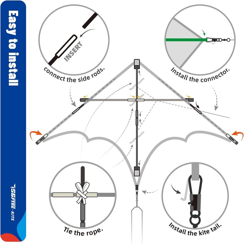 Delta Kite for Kids & Adults - Easy to Fly Beginner Kite for Beach & Outdoor Fun | Perfect for Family Activities