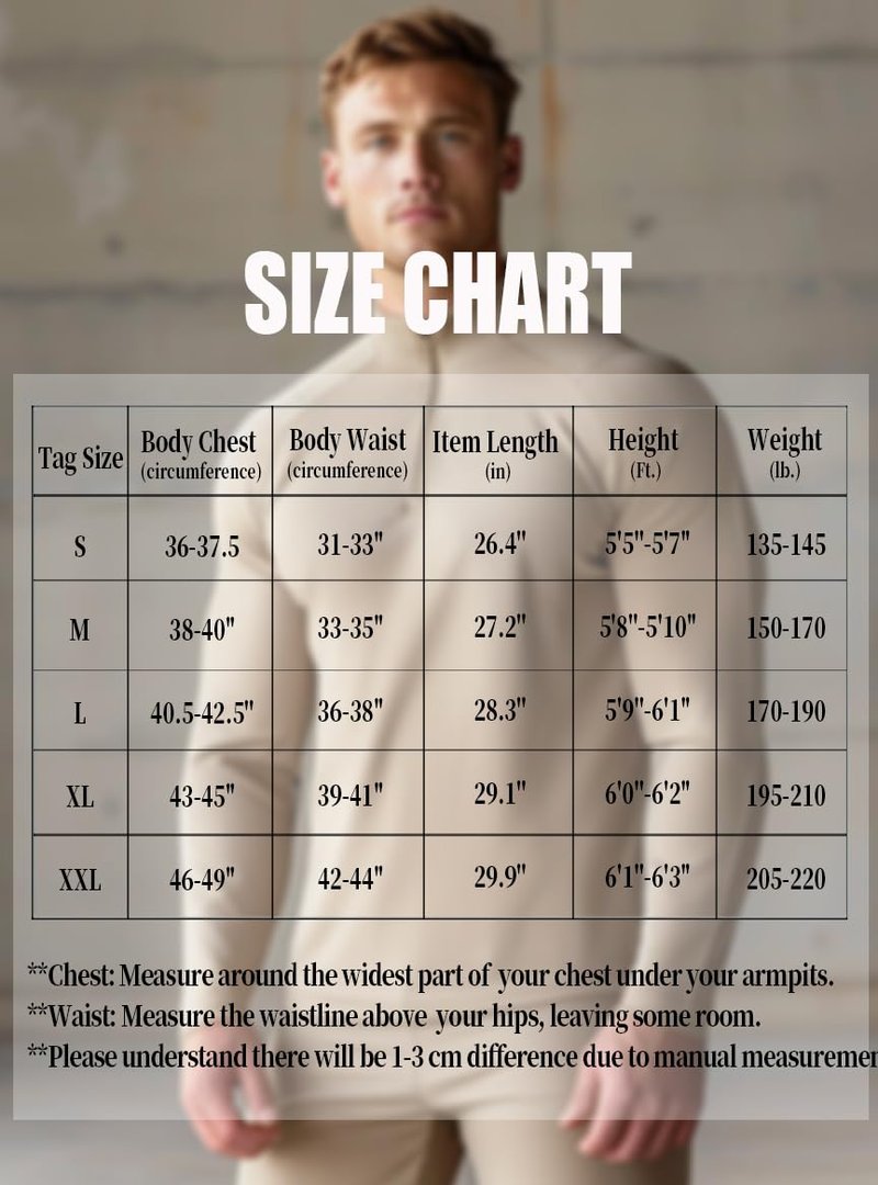 Zengjo Quarter Zip Men Athletic Shirts for Runnig Workout Golf Performance(Beige,Large)