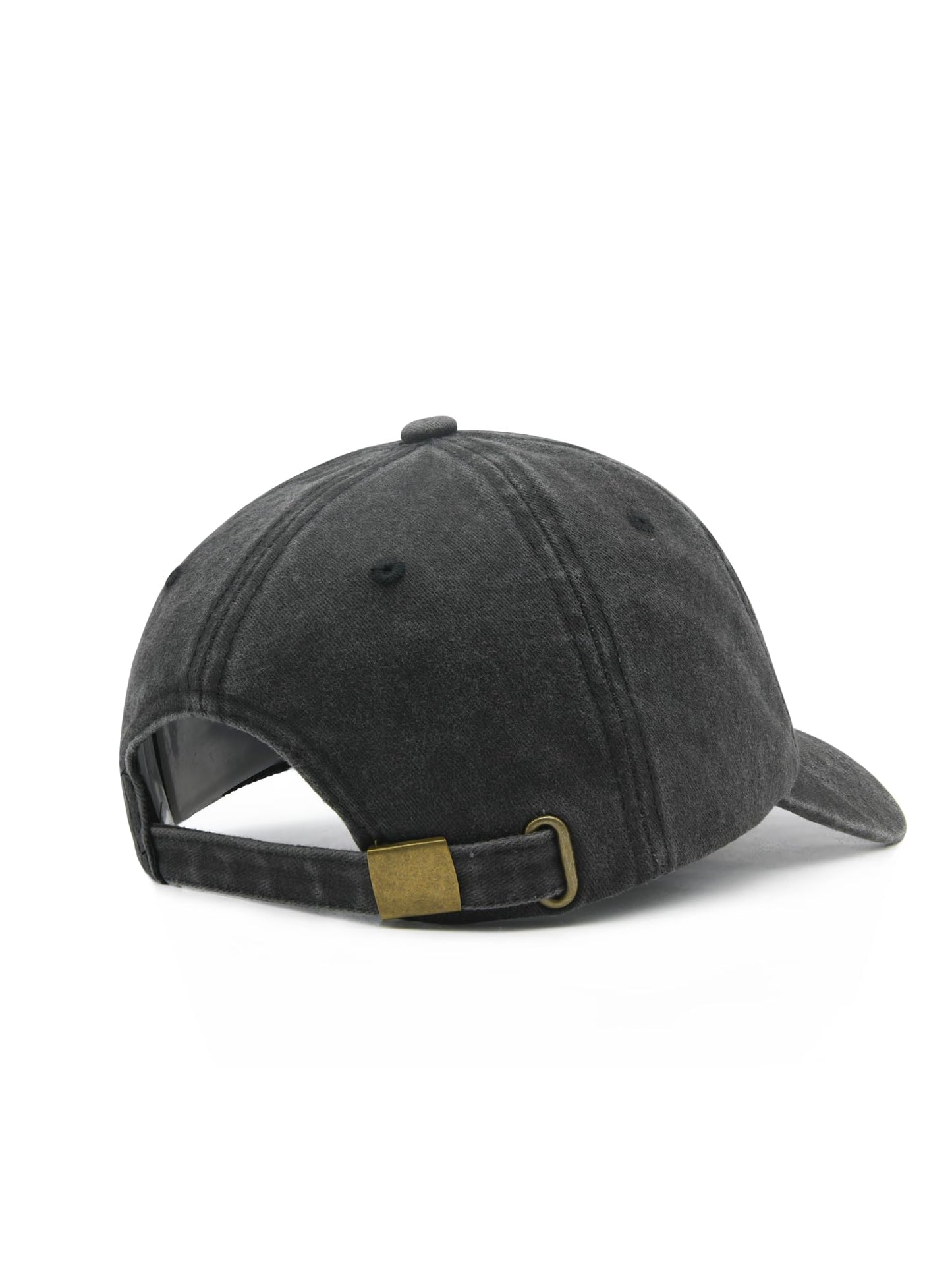 Wodeal Oversized Baseball Hats for Men Big Heads, Adjustable Washed Cotton XL Baseball Cap Black