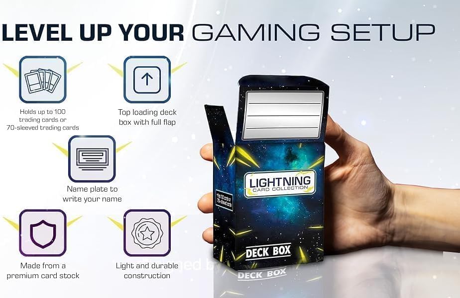 50 Pokémon Cards Bundle - Includes Rare Legendary Card & LCC Deck Box | Ideal for Collectors