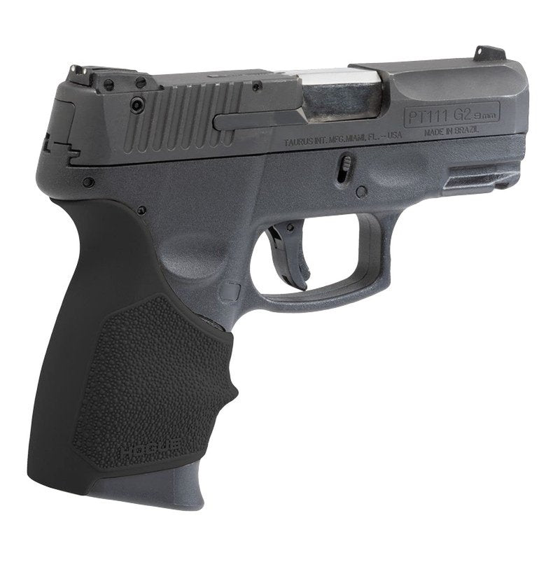 Hogue HandAll Beavertail Rubber Grip Sleeve for Taurus PT-111 Millennium G2, G2C, G3C, & G3XL, Black - 18510