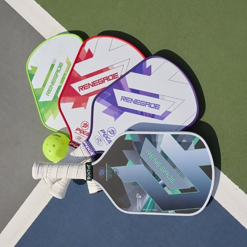 PIXA Renegade T-700 Carbon Face Pickleball Paddle; 16mm; Intermediate/Advanced; Friction Surface, Max Power, Control, and Spin; Great Gift!