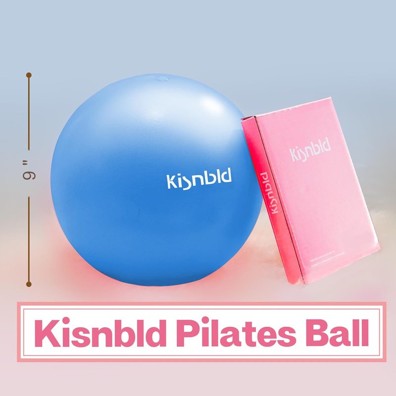 Small Exercise Ball - 9 Inch Mini Pilates & Yoga Ball | Anti-Burst, Slip-Resistant for Stability & Core Strength