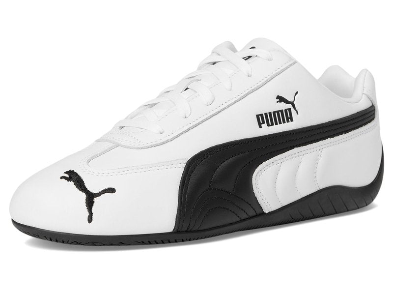 Puma Men's Speedcat Full Leather Shoes White/Black White/Black Medium