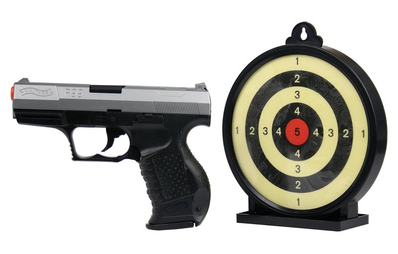 Walther P99 6mm BB Pistol Airsoft Gun Action Kit - Includes 100 BBs and Gel Target