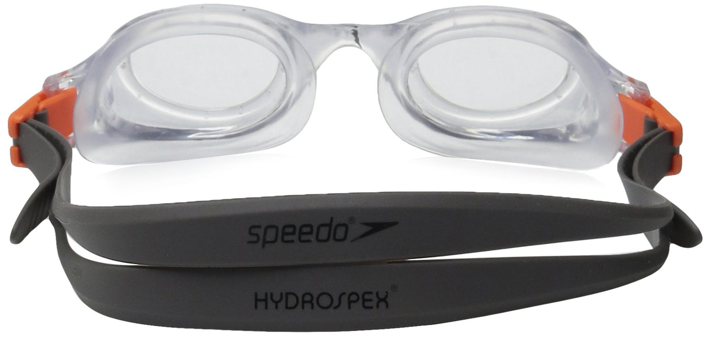 Speedo Unisex-child Swim Goggles Hydrospex Ages 6-14, Silver Ice
