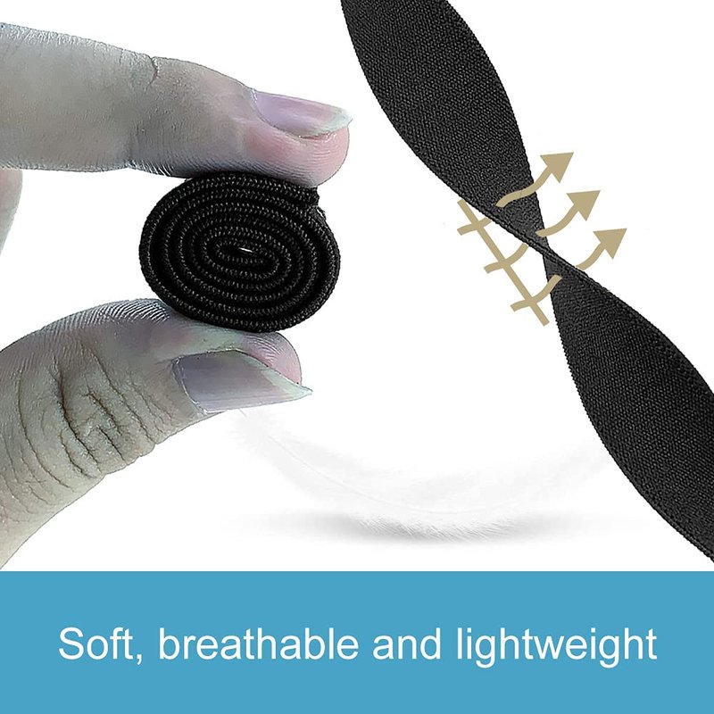 C2D JOY Stretchy Loop Nylon Strap Compatible with Garmin vivosmart HR/HR Plus Approach X40/X10 Watch Bands - Black