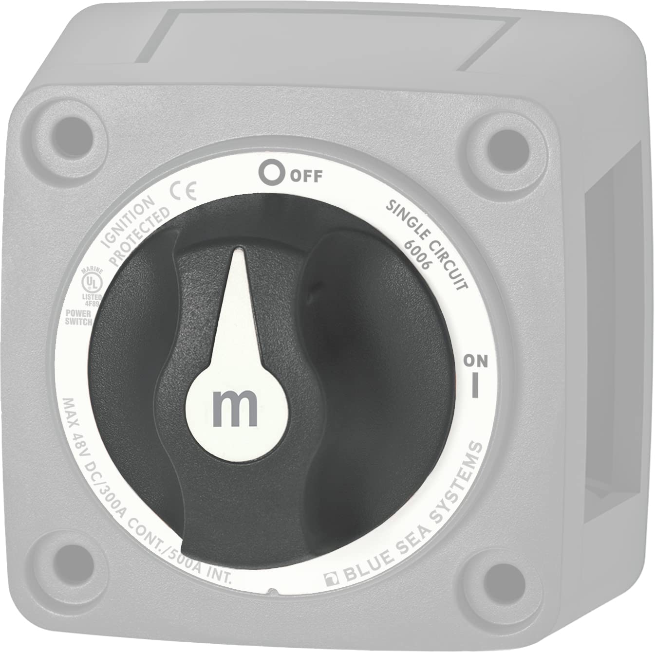Blue Sea Systems 7901200 m-Series Battery Switch Knob Replacement, Black