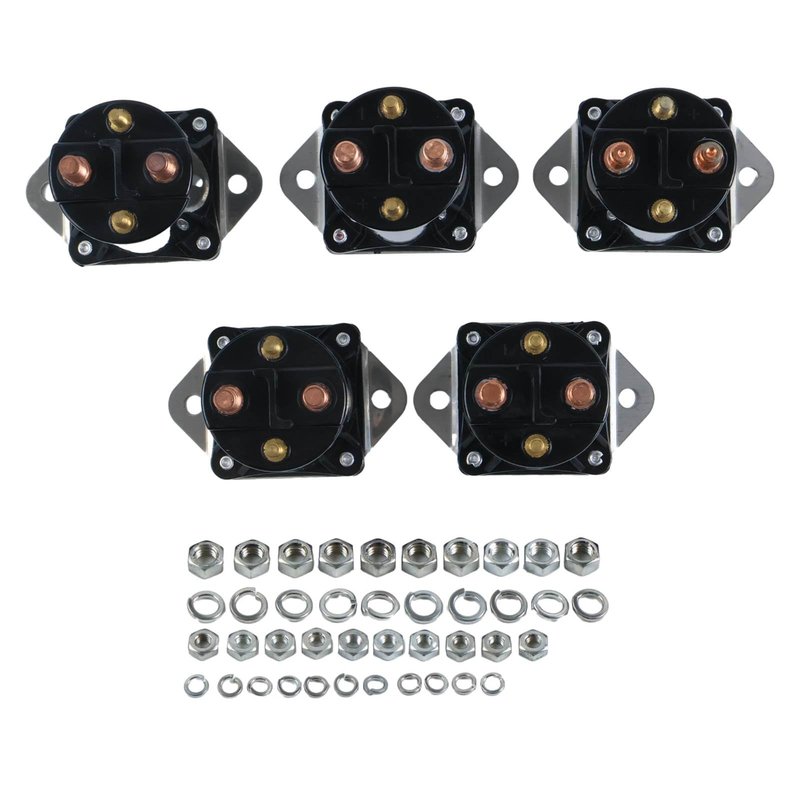 NETYANPI 5X 4-Terminals 36V Solenoid 8016 Compatible with Club Car DS Golf Carts Precedent Series 1976-1998