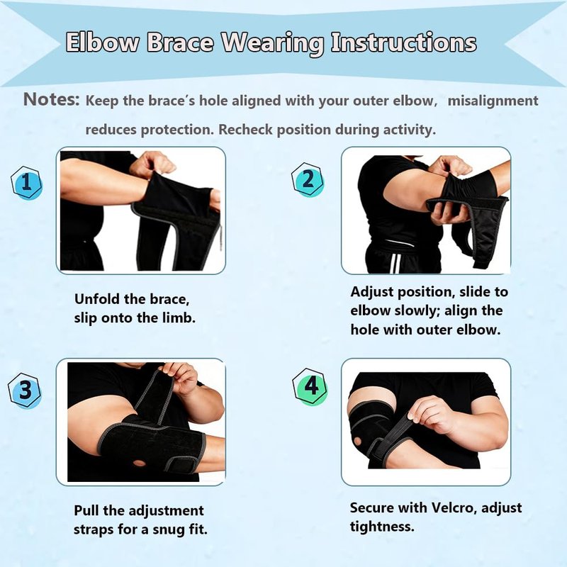 King Mills Plus Size Arm Brace for Tennis Elbow, Ideally Used as Elbow Stabilizer Brace for Relieving Tendonitis, Arthritis, Bursitis, Sprains, and Strains in Tennis, Bowling, and Daily Activities.