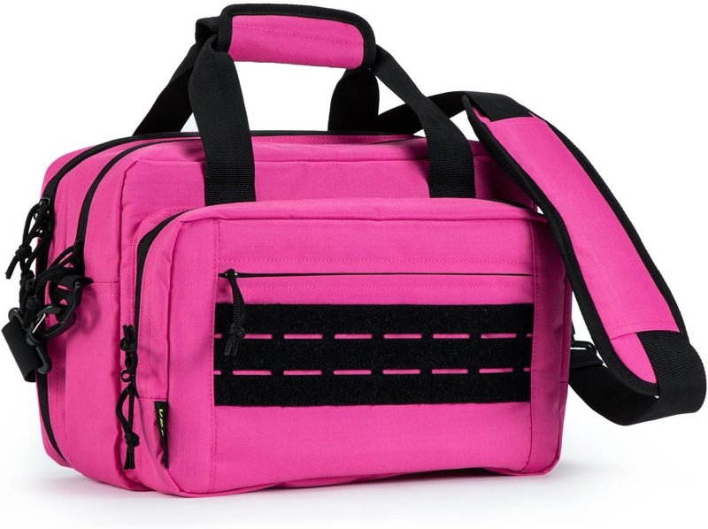 Pistol Range Bag - Soft Carrying Case for Handguns & Ammo | Holds 2 Pistols