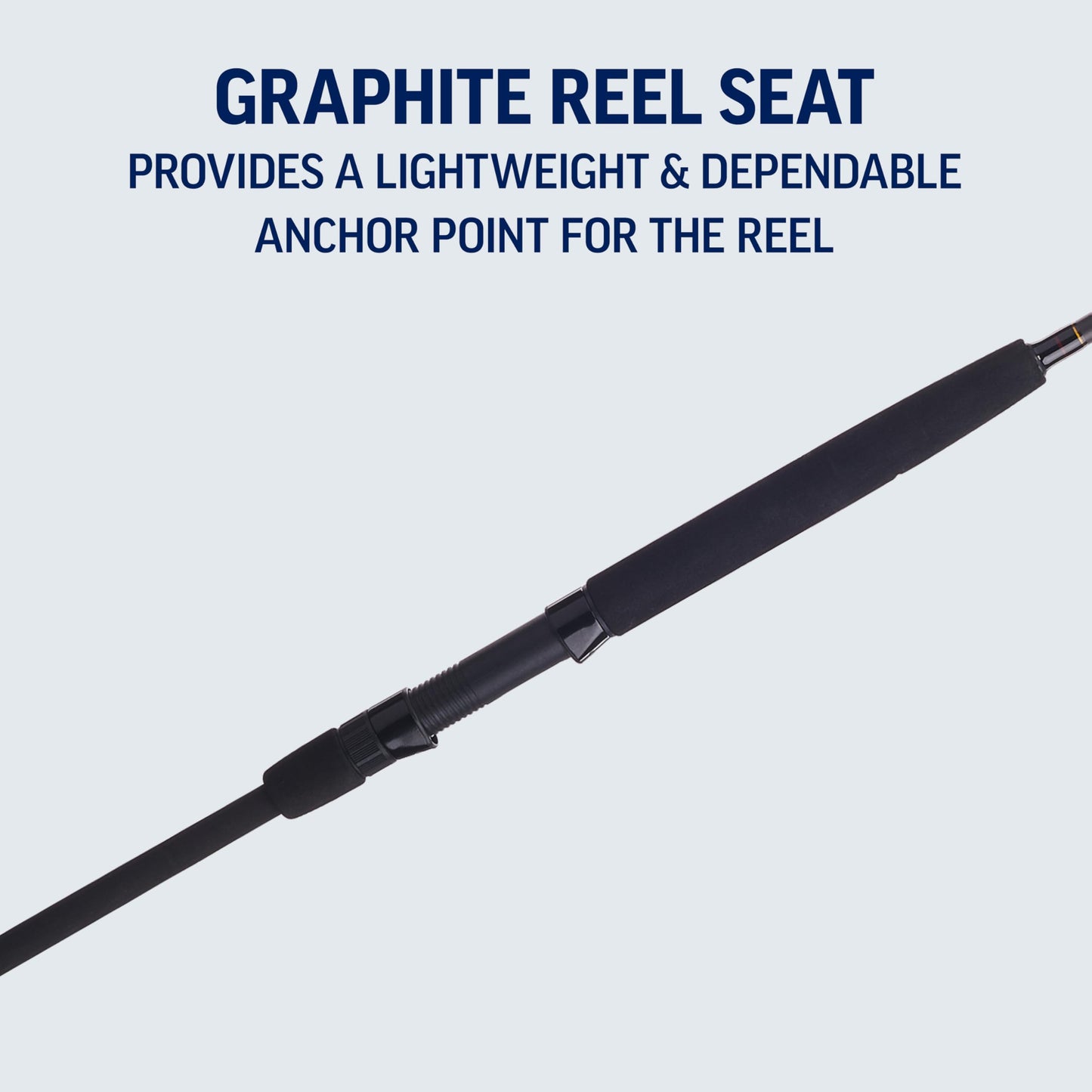 PENN Squadron III 12’ Surf Spinning Fishing Rod; 2-Piece, 20-40lb Line Rating, Heavy Rod Power, Moderate Fast Action, 4-8 oz. Lure Rating, Titanium/Red/Gold