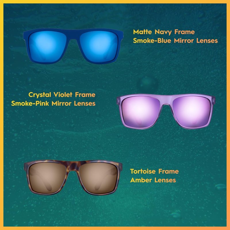 Flying Fisherman Morada Floating Polarized Sunglasses for Men, Women, Lightweight Fishing & Boating Eyewear, 100% UV Protection