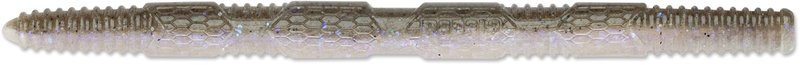 CrushCity Pig Stick Soft Plastic Stick Worm Bait, Versatile Finesse Action for Wacky, Neko, Texas & Ned Rigs, 5", Electric Shad
