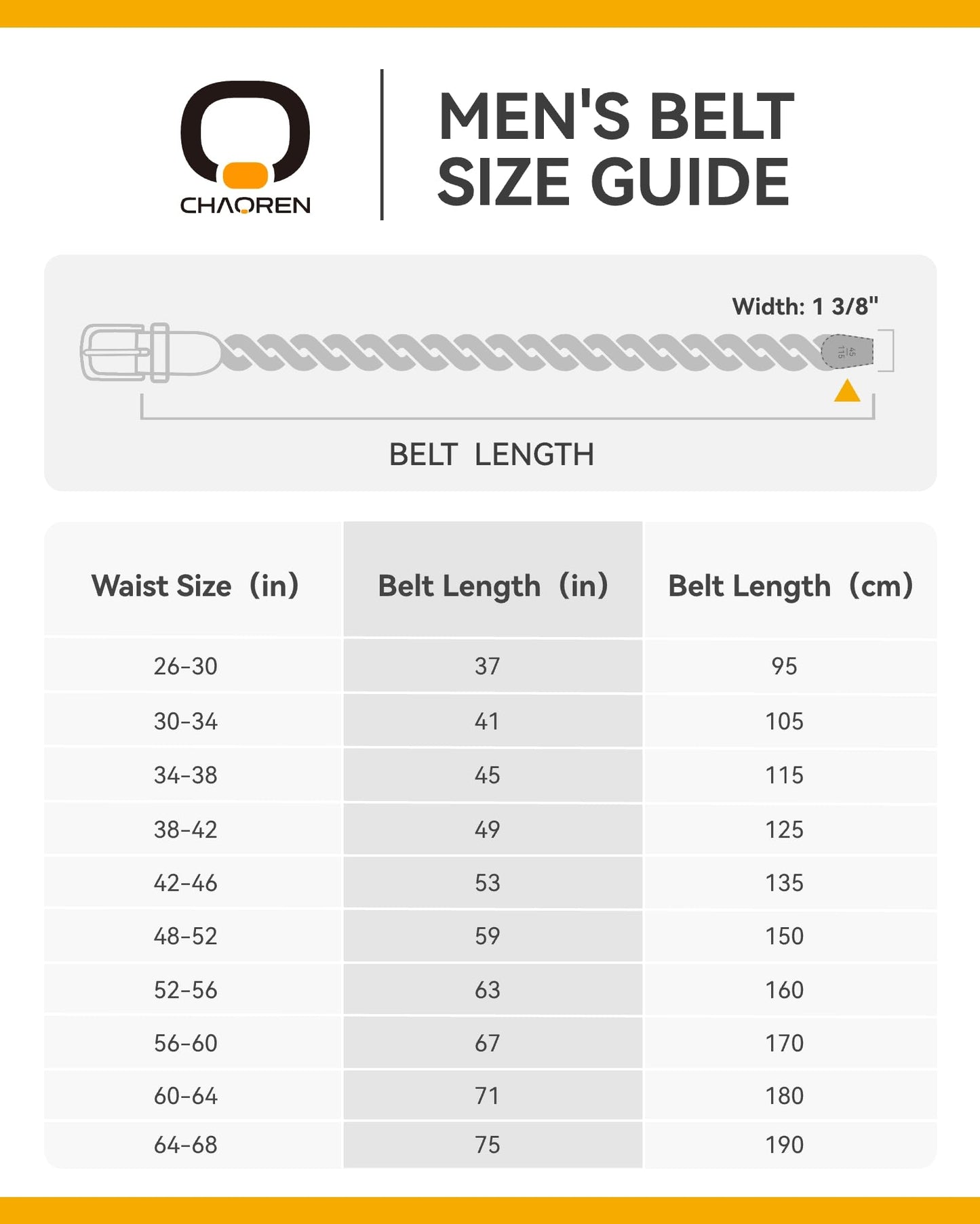 CHAOREN Stretch Mens Belt - Braided Elastic Golf Belt for Men 1 3/8"- Fits Casual Jeans & Shorts