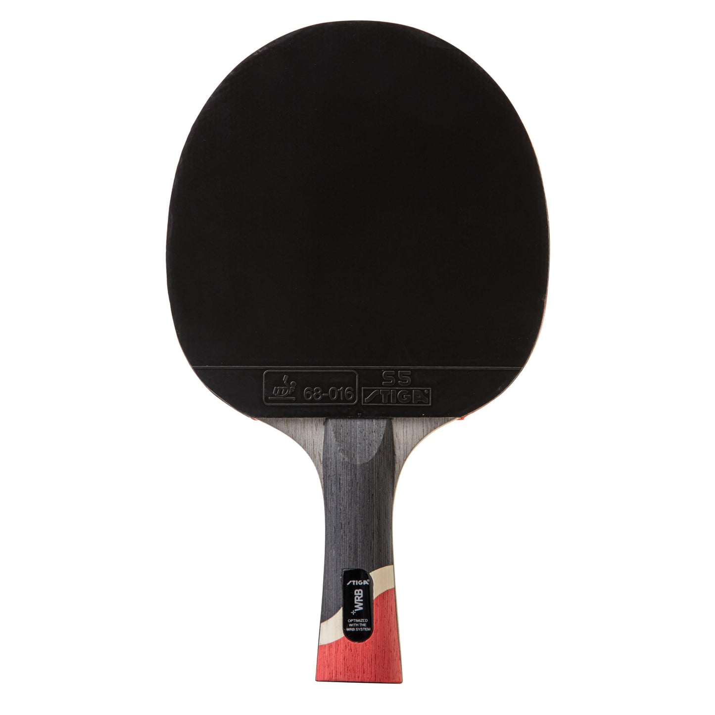 STIGA Pro Carbon Performance-Level Ping Pong Paddle with Carbon Fiber Blade and Extreme Spin for Tournament Play - Red and Blue Colors