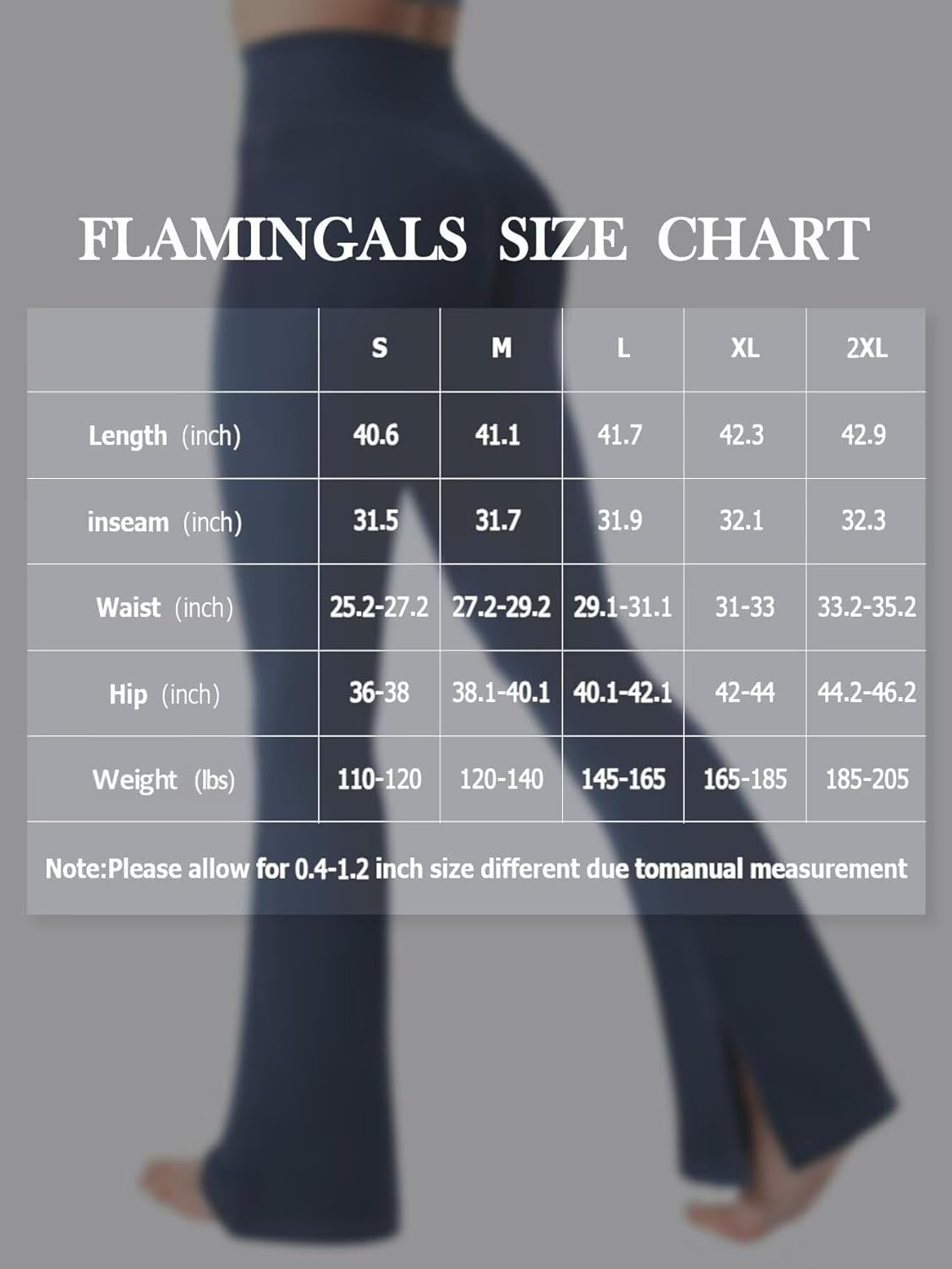 Flamingals Women's Butt Lifting Flare Leggings - High Waist Tummy Control with Pockets | Mini Flared Yoga Pants