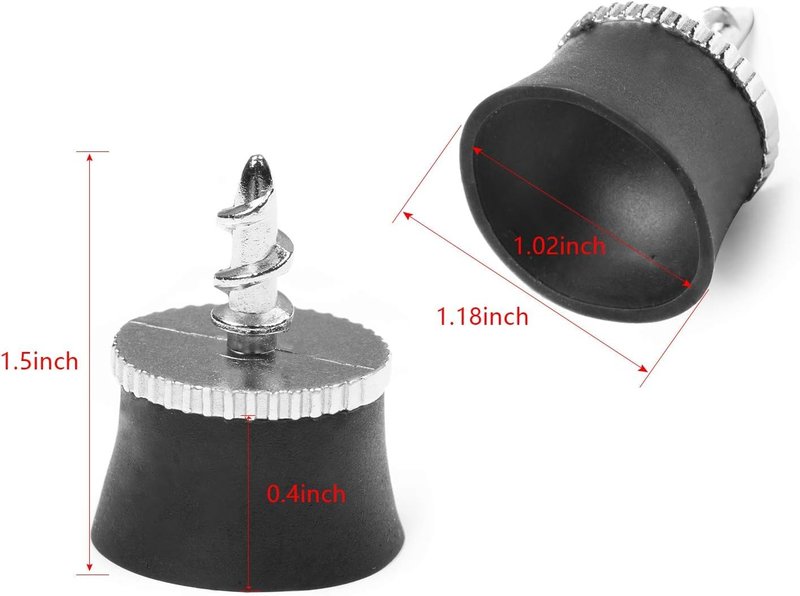 HH-GOLF 3 Pack Golf Ball Grabber for End of Putter, Suction Cup Golf Ball Retriever, Screw-in Golf Ball Pick Up Tool for Quick Installation