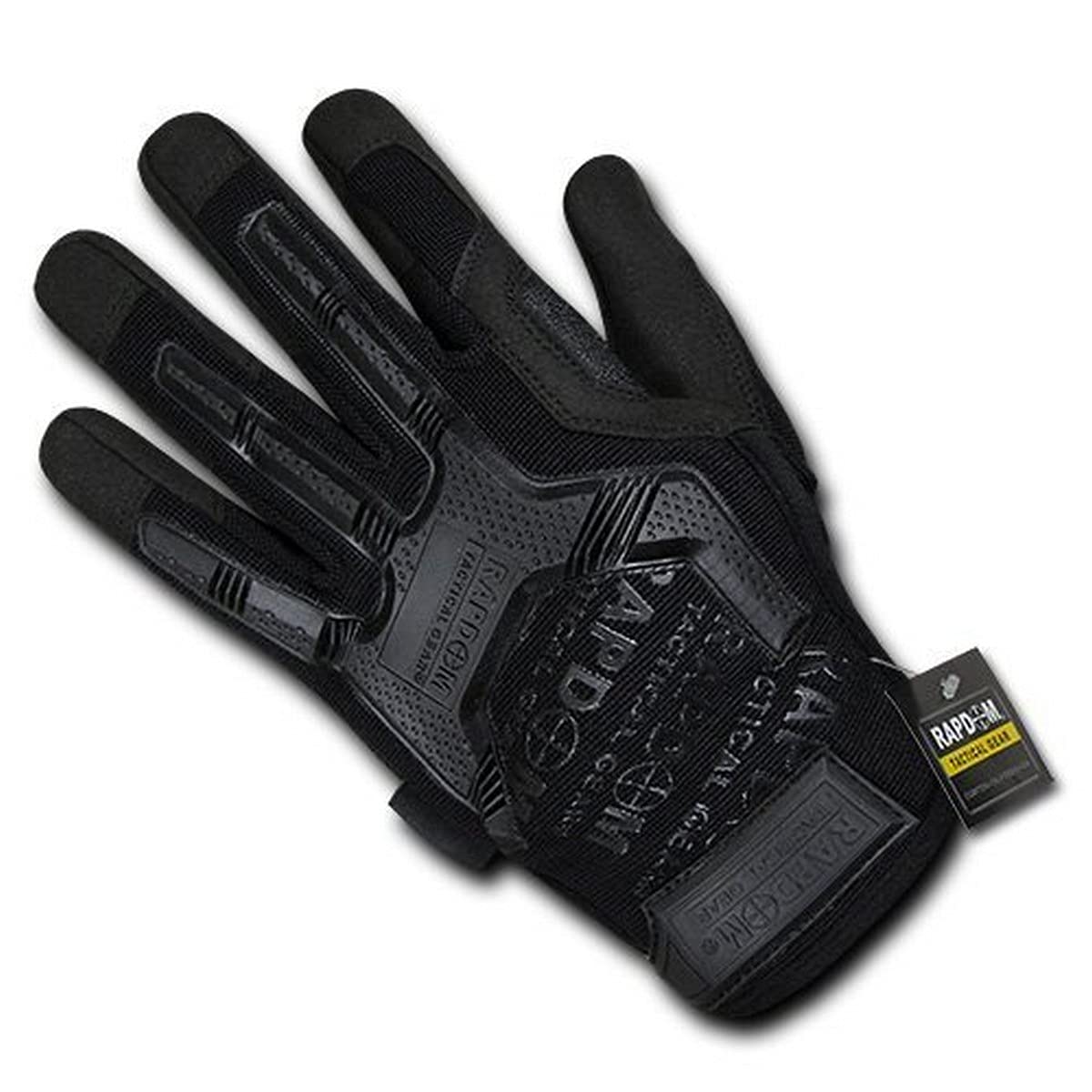 Rapdom Tactical Impact Protection Gloves, Black, 2X-Large