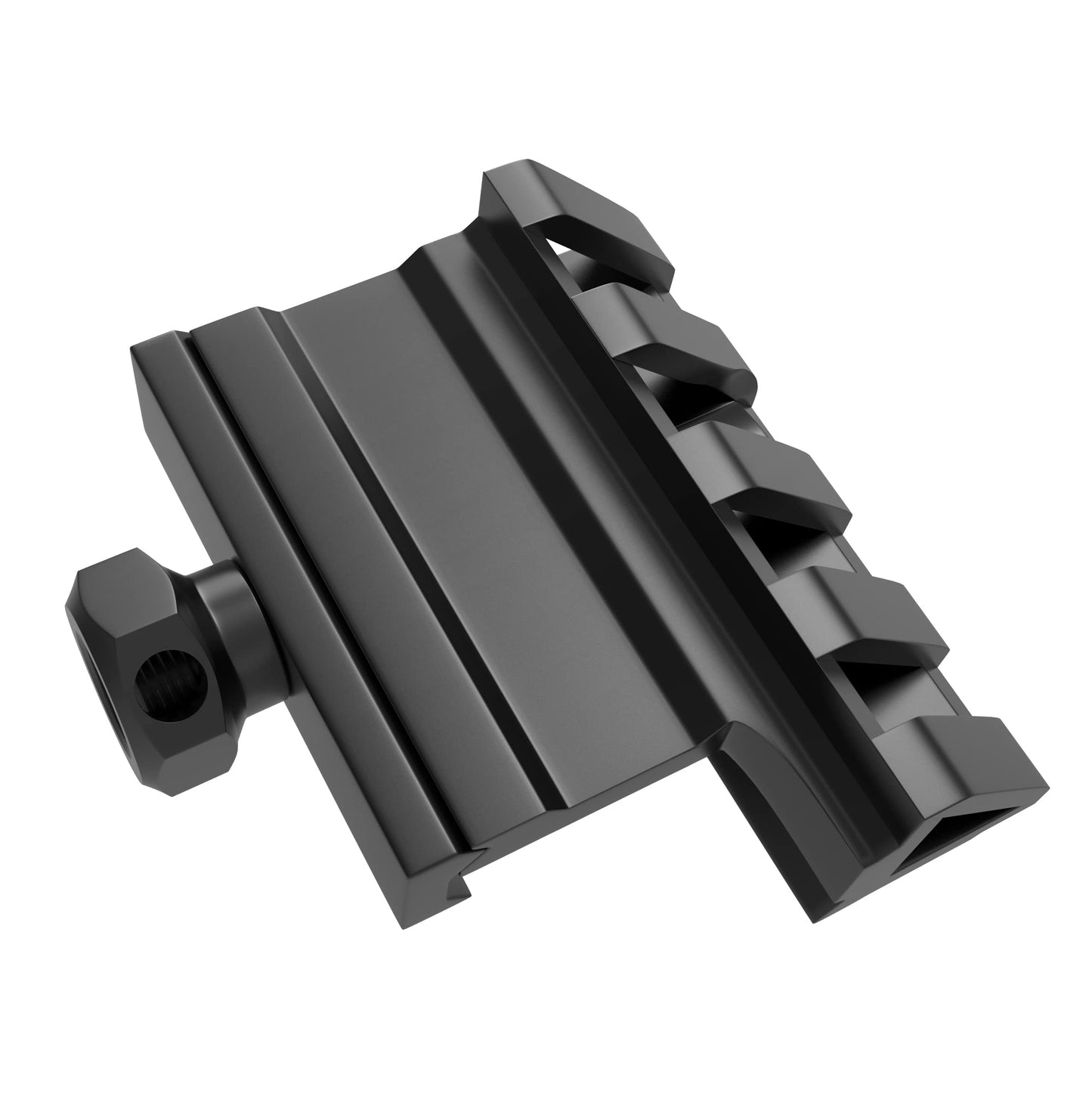 45 Degree Offset Mount 4 Slots 45 Degree Offset Picatinny Rail Mount Low Profile Picatinny Offset Mount for Flashlight Laser Sights Optics (2PCS)