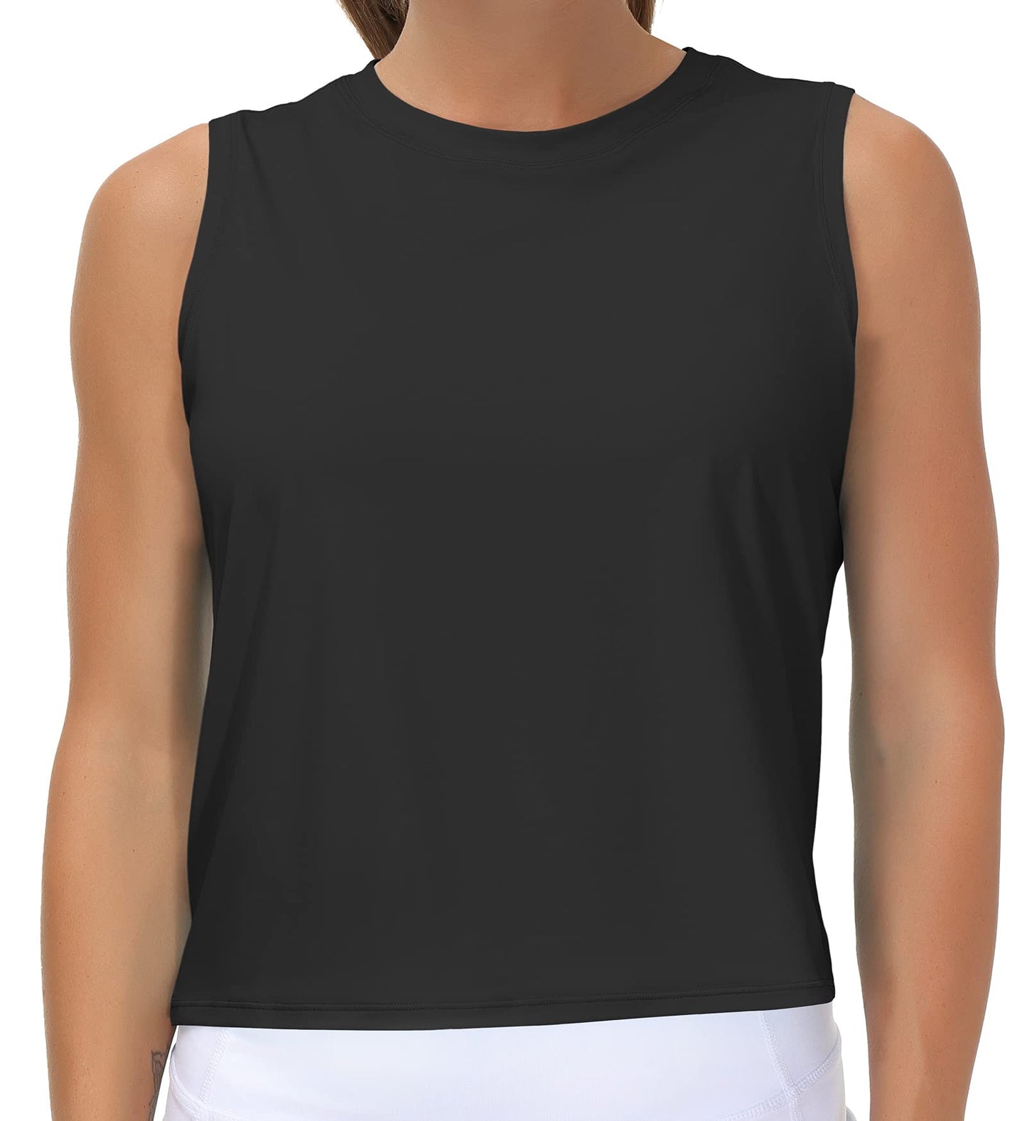 THE GYM PEOPLE Women's Workout Tank Tops Muscle Sleeveless Cropped Shirts