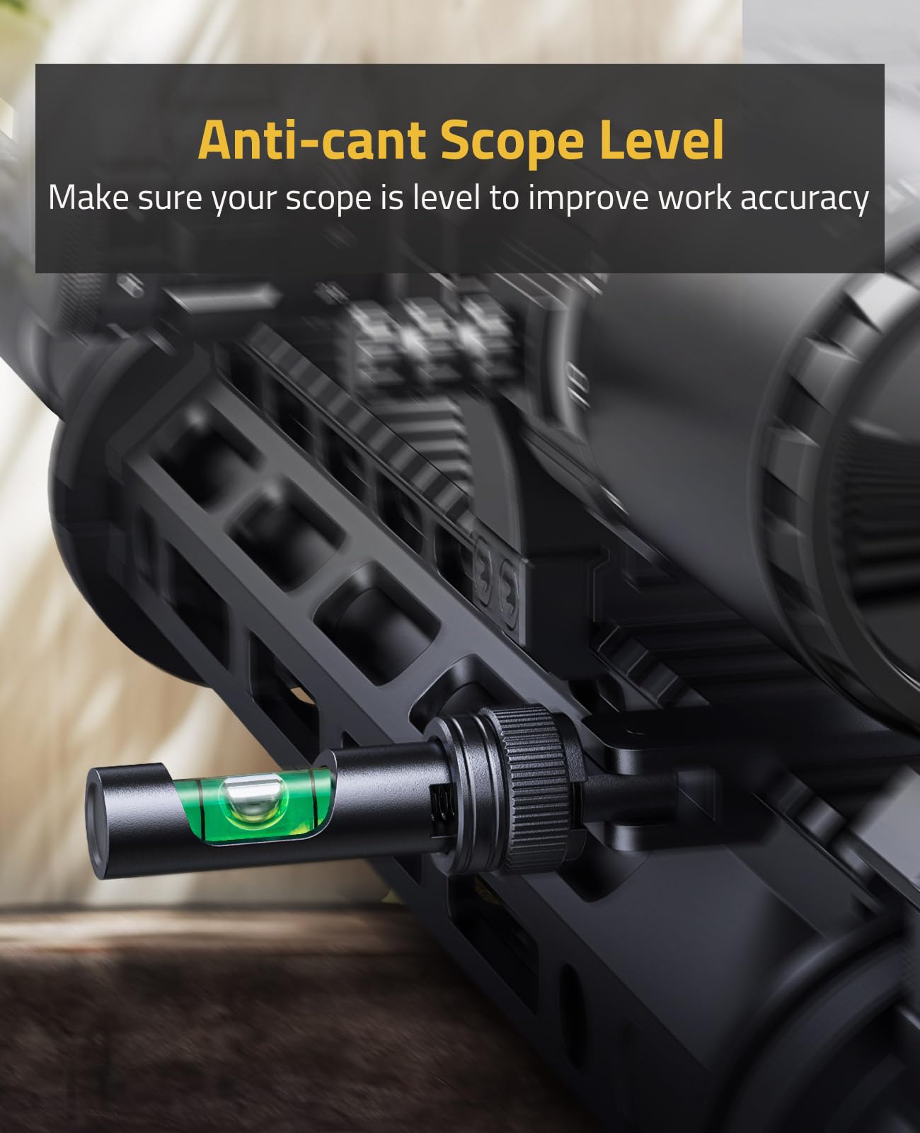 CVLIFE Fold Away Scope Leveling Kit - Precision Scope Leveling Tool with Picatinny Anti-Cant Bubble Level