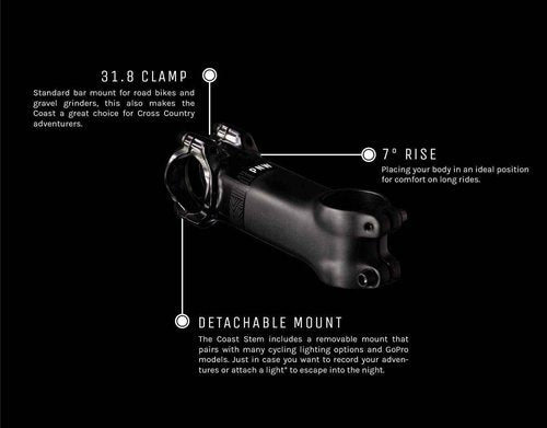 PNW Components The Coast Stem, MTB or Gravel, Action Camera or Headlight Mount (60)