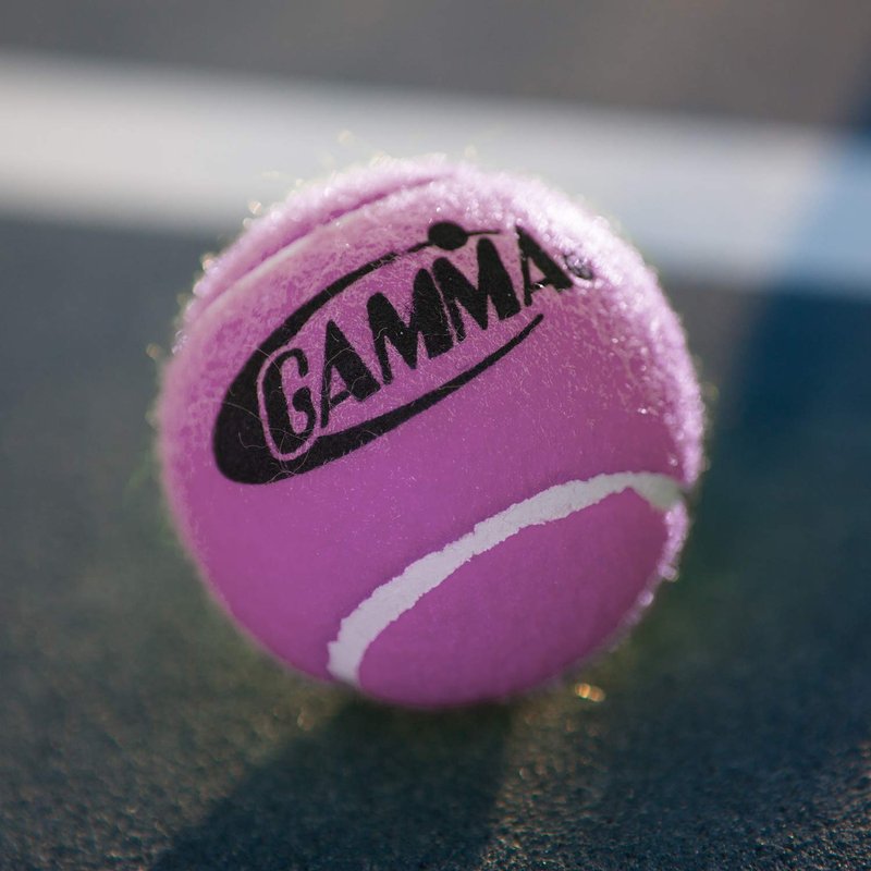 GAMMA 18-Pack Pink Pressureless Tennis Balls - Sturdy Mesh Bag with Drawstring for Easy Transport - Bag-O-Balls