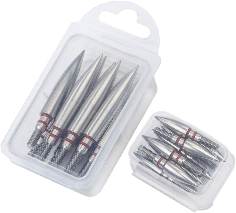 Archery Field Points Tips - 100 to 300 Grain for Compound & Recurve Bows | 12-Pack