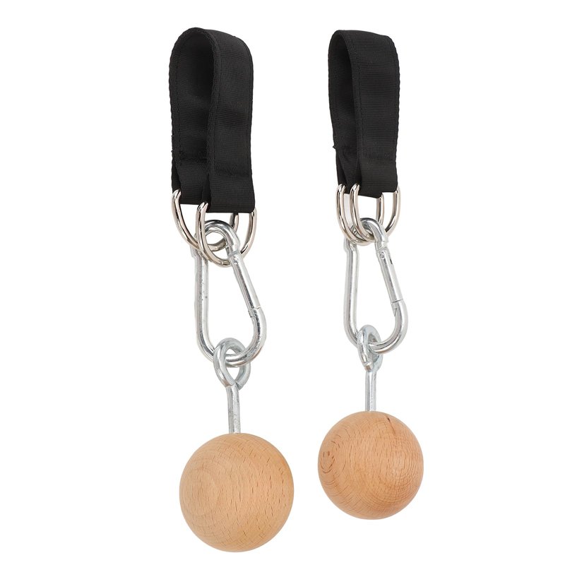 Tissting Pull Up Ball Grip, Wooden Nonslip Training Tool for Strength Enhancement - Versatile Home Gym Equipment for Arm and Hand Strengthening, Compact and Portable for Indoor and Outdoor Use
