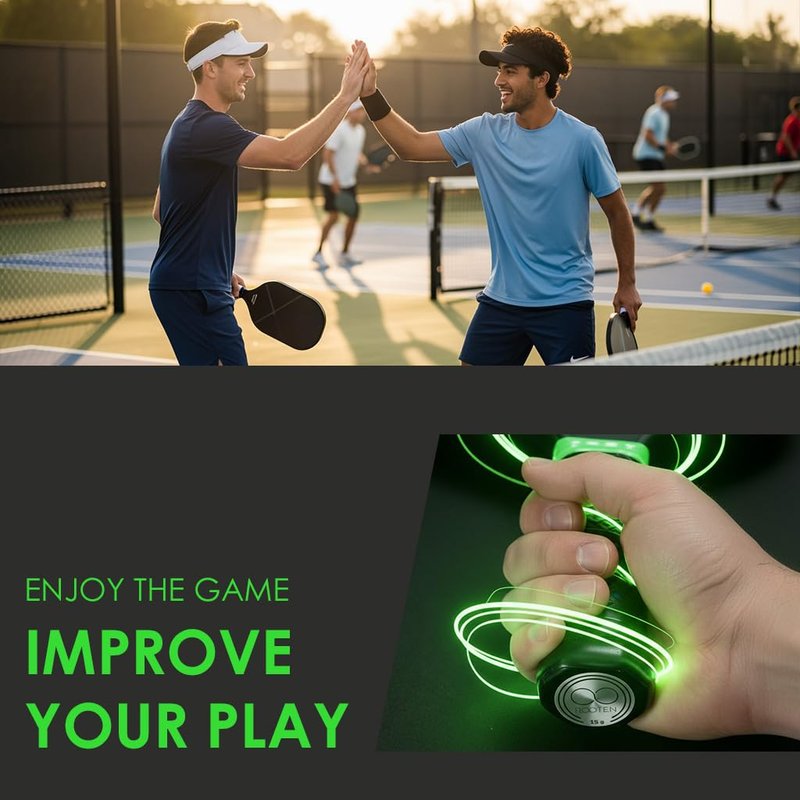 Pickleball Paddle Weighted Cap Coins - 4 X Stainless Steel Pickleball Paddle Weights (6g, 9g, 12g, 15g) – Balance Weights that Enhance Pickleball Performance. Must-Have Pickleball Accessories.