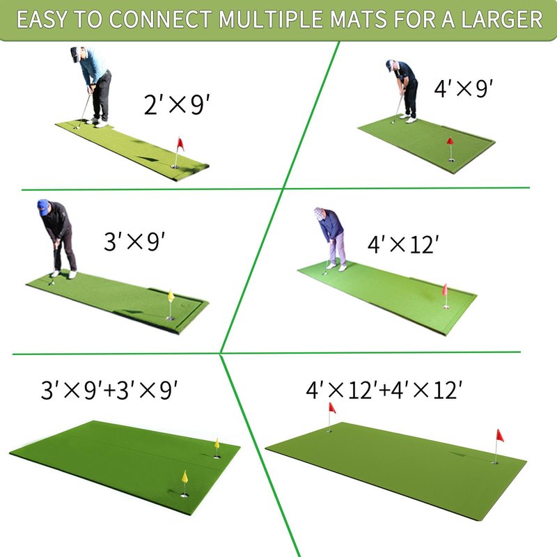 STORZON Putting Green Outdoor for Golf Practice Putting Matt for Indoors 2'X9'