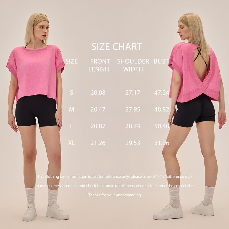UNIANKIYA Open Back Workout Tops for Women Loose Fit Athletic Crop Tee Short Sleeve Gym Running Yoga Shirt Dark Purple
