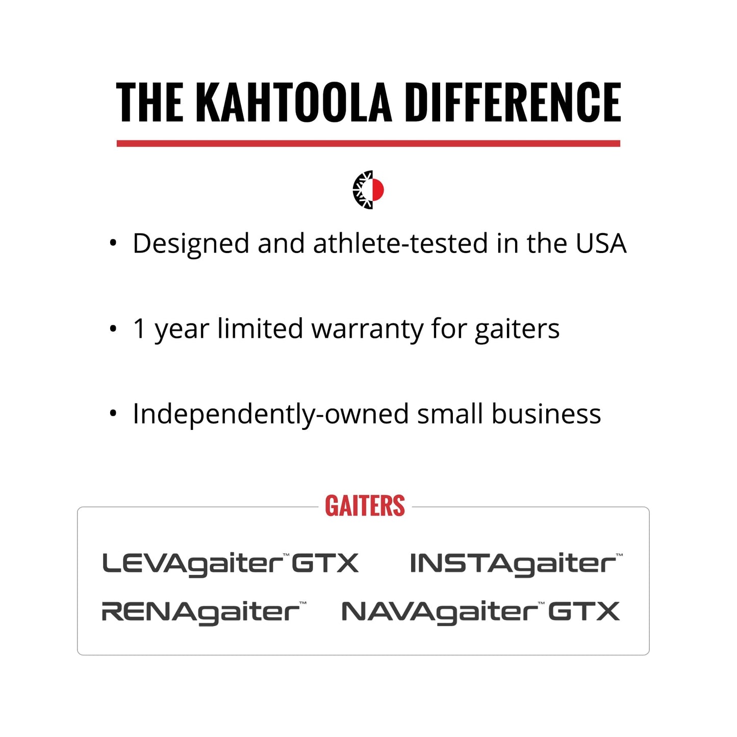 Kahtoola RENAgaiter Mid Gaiters for Hiking, Trail Running & Mud - Evergreen - X-Small