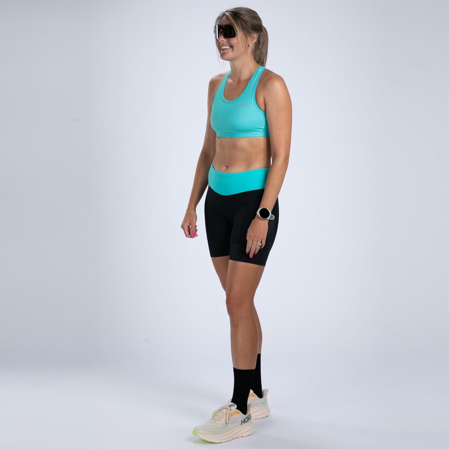 Zoot Women’s Core Tri Bra, Racerback High-Performance Triathlon Sports Bra for Swim, Bike, Run & UPF 50+ Protection - Black - 2X-Large
