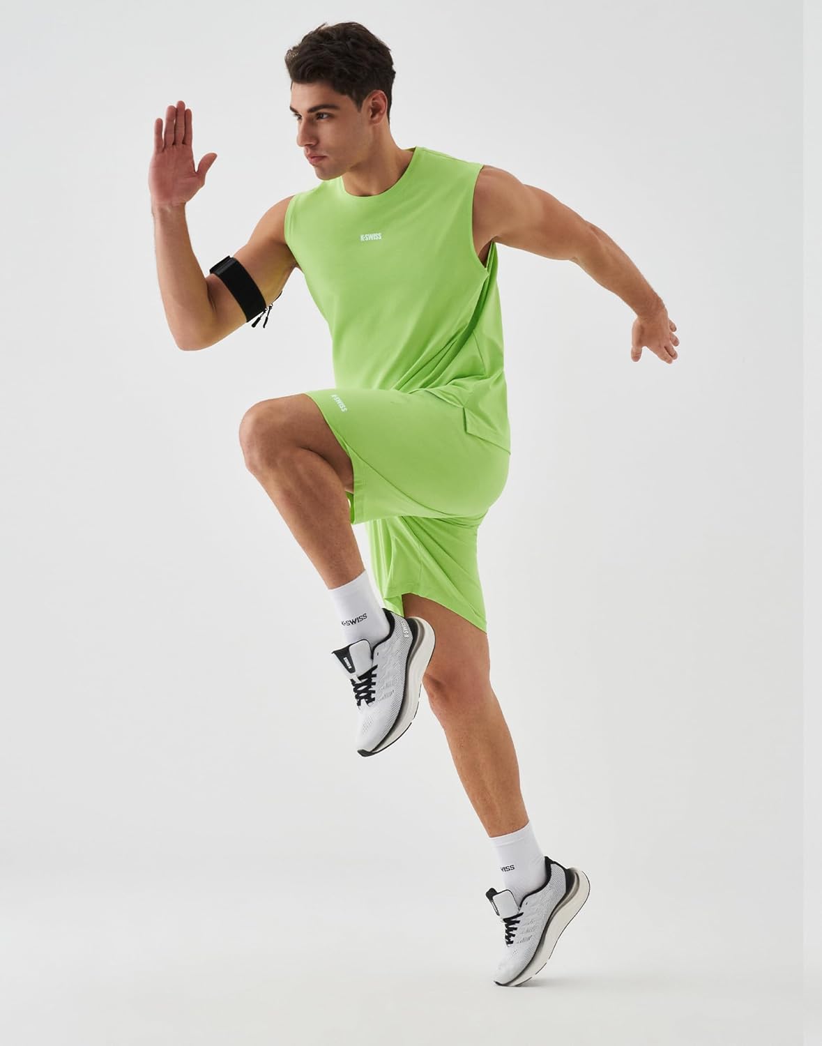 K-Swiss Men's Athletic Running Shorts - Lightweight Breathable Gym & Basketball Shorts | 7" Inseam