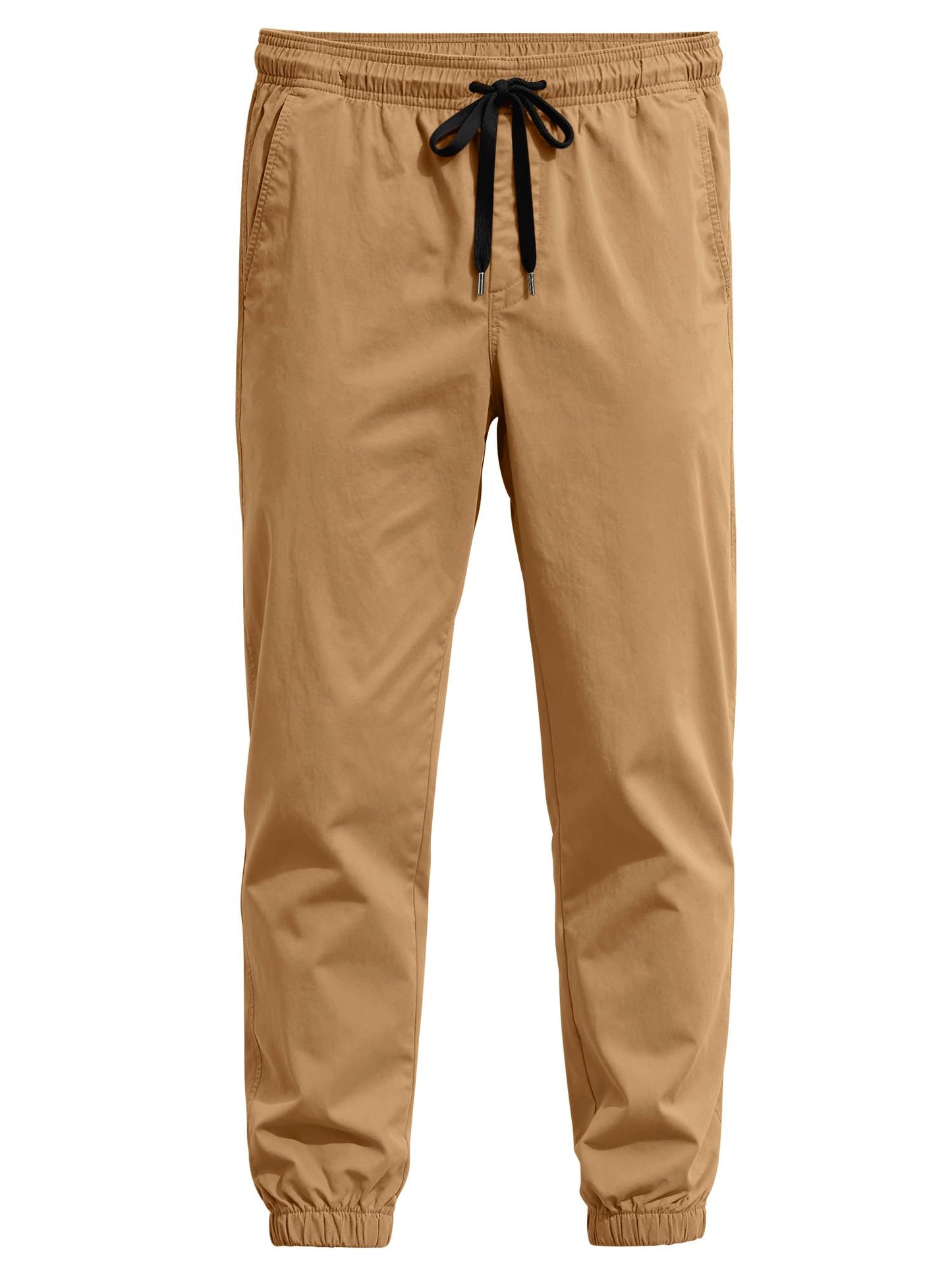 HOTake Men's Khaki XX-Large Joggers Lightweight Sweatpants Tapered Pants Gym Pants