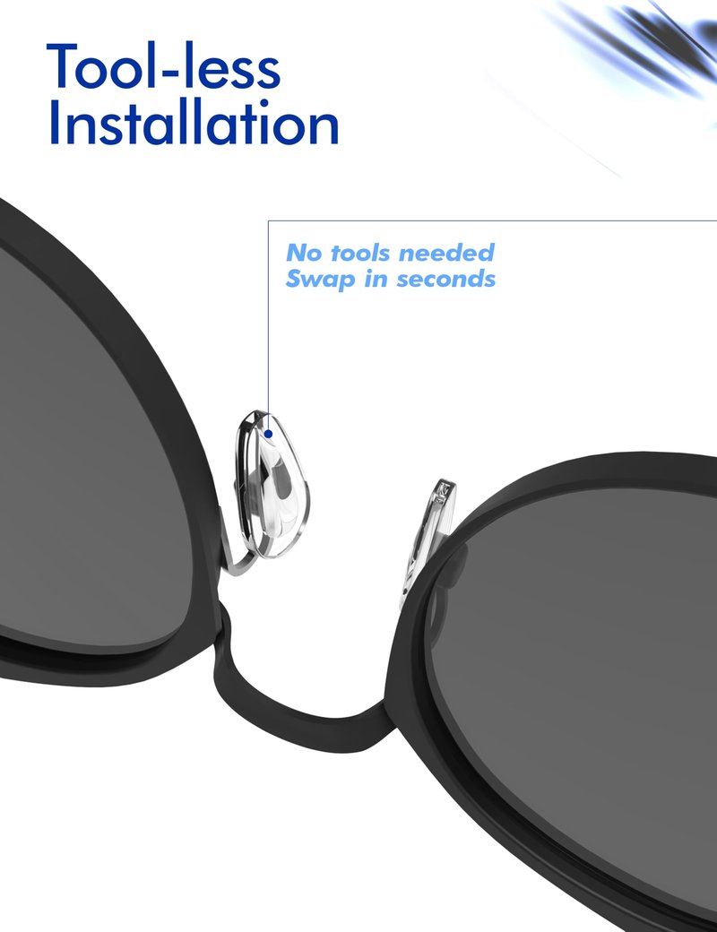 SAUCER Replacement Nose Piece Pads for Oakley Conductor 6 OO4106 | Conductor 8 OO4107 Sunglass - 3 Pairs