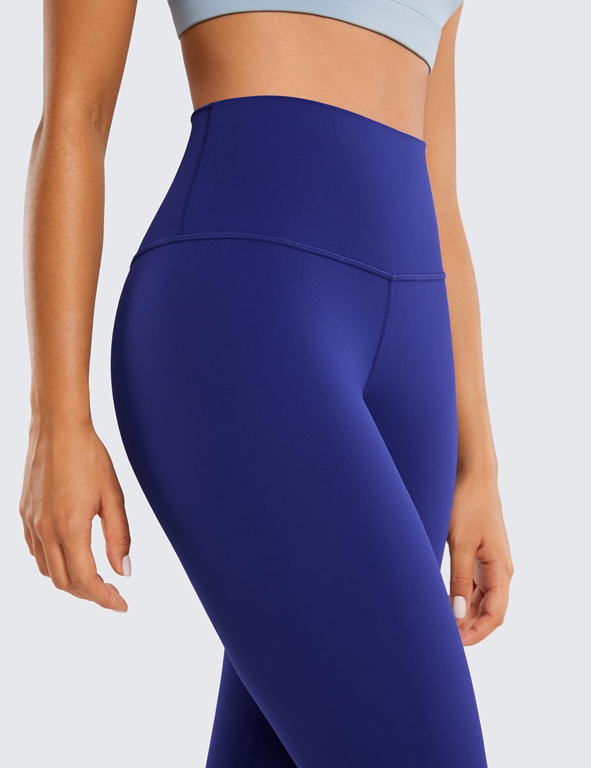 CRZ YOGA Butterluxe Yoga Leggings 25" - High Waisted Buttery Soft Womens Workout Lounge Pants Larkspur Blue Small