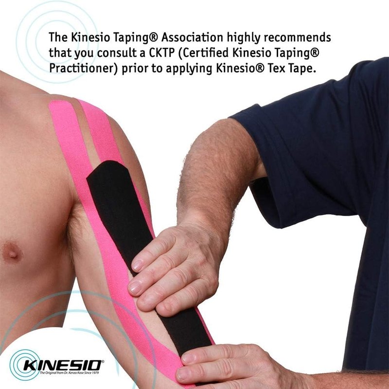 Kinesio CKT65125 Taping Elastic Therapeutic Athletic Tape, Tex Classic, Bulk Roll, Beige, 2" x 103'
