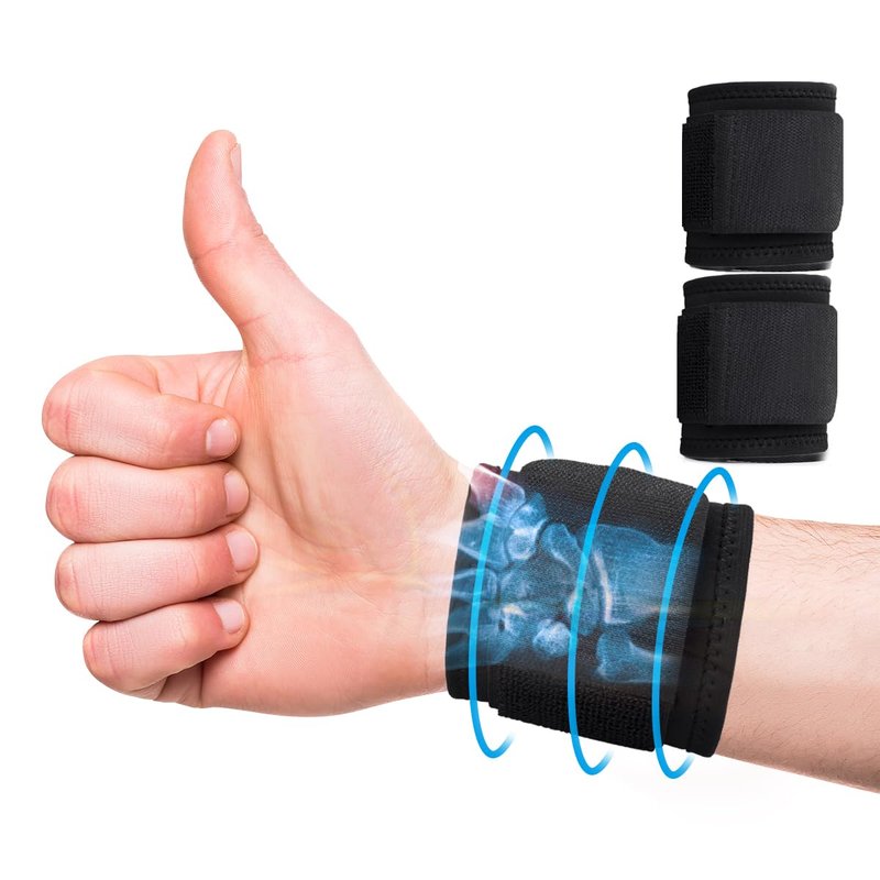 Wrist Brace Carpal Tunnel 2 Pack - Upgraded 18.3" Extra Long Wrist Support & Wrist Splint for Men & Women, Breathable Wrist Brace for Carpal Tunnel, Anti-Chafe Sport Wrist Wraps & Hand Brace for Arthritis Pain and Support, Weightlifting