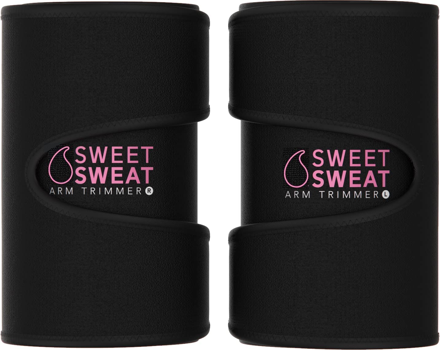 Sports Research Sweet Sweat® Arm Trimmers Large (Pink Logo) 2 Pair